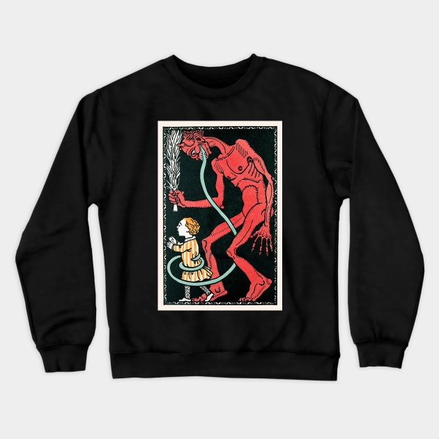 Greetings from Krampus Crewneck Sweatshirt by Tainted